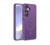 Magnetic for Samsung Galaxy S25 Ultra Case, Slim Translucent Matte Shockproof Phone Case, Dropproof Tough Rugged Phone Cases Compatible with MagSafe (for GalaxyS25 Ultra,Dark Purple)