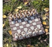 Magnetic Forest Mushrooms Chess, 2025 New Botany Board Game Nature-Themed Creative and Portable Rollable Wooden Chess Set, Mushroom Pieces for Adults Unique Themed Camping in the Wild(Set-b)