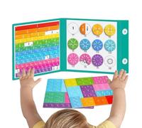 Magnetic Fraction Tiles - Math Manipulatives Fractions, Funny Interactive Educational Tools with Colorful Magnetic Design, Hands-On Learning and Classroom Activity, Portable Stem Math Teaching Aid