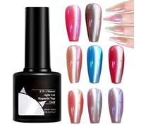 Magnetic Gel Nail Polish, Nails Top Coat, 7ml Long Lasting Design & Chip Resistant Formula, 2 in 1 Glitter Professional Coats for Home Manicures, Weddings, Bridal Event, Party, Holidays, Women