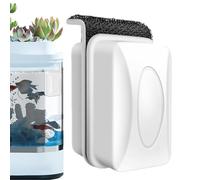 Magnetic Glass Cleaner, Aquarium Brush, Window Scrubber Shape, Streamlined Shape, Strong Magnet Hold, Non-Slip Grip, Scratch-Wipe, Easy Control, Perfect for Aquarium, Glass Use, 1.18x1.1x1.97 inches