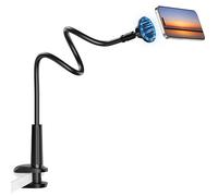 Magnetic Gooseneck Phone Holder Mount for iPhone 17/16/15/14/13/12 - Magnetic Stand Tabletop Clamp 360°Rotation Adjustable for Office/Home Compatible with iPhone 17 16 15 14 13 12 Mini Plus Pro Max