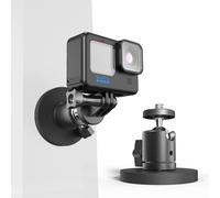 Magnetic GoPro Action Camera Mount, 360° Rotating Ball Head Mount Compatible with GoPro Hero 13 12 11 10 9 8 7 Black DJI Osmo Action 5 Pro 4 3, AkASO and More Encore