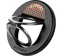 Magnetic Grip Phone Ring Holder With Double Finger Ring Holder Adjustable Aramid Fiber For Iphone 16/15/14/13 Sunset