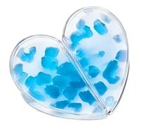 Magnetic Hair Clips - Secure Hold Styling Clips, Fashion Barrettes | Heart Design Strong Grip Pins Leopard Blue Orange Travel Indoor Outdoor Home School Party Bedroom Everyday Hair Accessory Girls Wom