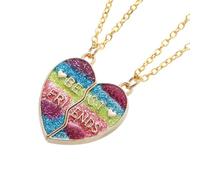 Magnetic Heart Necklace - Gradient Butterfly Pendant | Best 2 Piece