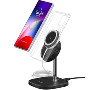 Magnetic Induction Charger For Samsung Galaxy S25/S24/S23/S22/Z Fold 7/Z Flip 7,Charging Stand Compatible With Mag-Safe For Iphone 17/Air/16/15/14/13/12,Fast Wireless Charger
