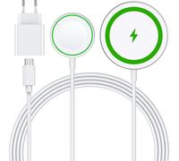 Magnetic Induction Charger, Mag-Safe Wireless Charger For Iphone 16 15 14 13 12 Pro Max Mini Plus/Air-Pods Pro 3, Magnetic Charging Station For Apple Watch Ultra 10 9 8 7 6 5 4 3, Se