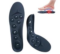 Magnetic Insoles - Foot Massage Relief | Breathable Cotton with Embedded Magnets | Orthopedic For Standing Walking Long Hours, Comfortable Daily Use Insert Pair