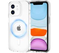Magnetic iPhone 11 Case Compatible with MagSafe Wireless Charging, Anti-Yellowing Hard PC Back Cover Case Anti-Scratch + TPU Bumper Shockproof Transparent