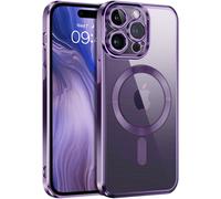 Magnetic Iphone 14 Pro Max Magsafe Case Compatible Shockproof Protective Case Anti Scratch Clear Back Cover Scratch Resistant Case Iphone 14 Pro Max - Dark Purple