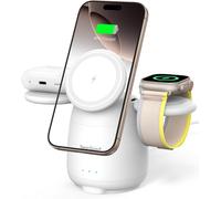 Magnetic Iphone Charging Dock, Compatible With Magsafe, 707m, 3 In 1 Wireless Charger For Iphone 16-12, 5w Fast Charger For Apple Watch 10/9/8/7, Airpods (No Adapter)