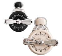 Magnetic Kitchen Timer - Countdown Clock for Baking | ABS Material with Loud Alarm, Manual Pilot Design No Batteries Required, Perfect for Classroom School Bedroom Office