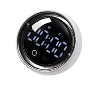 Magnetic Kitchen Timer - Smart Voice Countdown Device | Digital Rotary Knob Magnet Timer, Kitchen Time Reminder Device, Culinary Timing Gadget for Adults Chefs Student Study Fitness Baking Learning Te