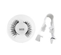 Magnetic Lashes Kit, No Glue False Eyelashes, Soft Reusable Lash Strips, Lightweight Natural Look Lashes, Applicator Included, Ideal for Multiple Wears and Eye Makeup