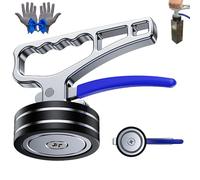 Magnetic Lifter Handle with Release, Heavy-Duty Magnetic Pickup Tool, Ergonomic Lifter Collector, Industrial Magnet Handle Moving Metal Plates, Sheet Metal Device for Construction (A 30KG)