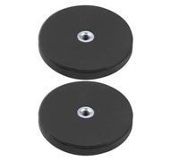 Magnetic Light Bar Bracket Set Of 2 - Internal Thread Mounting Base | Heavy Duty Fastening Hardware For Fog Lamp, Vehicle Truck SUV RV Trailer Tractor Exterior Upgrade