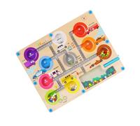 Magnetic Maze Board, Puzzle Learning Game, Engaging STEM Puzzle Play, Safe Enclosed Bead Design, Educational Toy for Preschool Use, Kids, School, Home, 11.81x8.86x0.71 inches