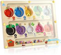 Magnetic Maze Educational Toys Montessori 3 4 5 6 Years Old Wooden Montessori Magnetic Toy for Toddlers,Boys and Girls