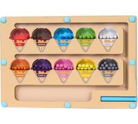 Magnetic Maze of Colors Number Wooden Numbers Montessori Toys Colors Counting Board Fine Motor Skills Toy for Toddlers Boys Girls