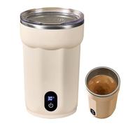 Magnetic Mixer Mug - Self Stirring Cup for Hot Drinks | Rechargeable Design with Digital Display, Automatic Coffee Tea Cocoa Juice Stirrer, Portable Beverage Tool for Home Office Dorm Travel