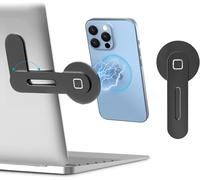Magnetic Mobile Phone Holder - Adjustable - Compatible With Magsafe Iphone 15/14/13/12 Series & All Phones - Foldable Laptop Stand - Black