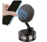 Magnetic Mount, Phone Holder, Foldable 360° Rotatable Suction Cup Stand, Secure Grip with Quick-Release, Car Accessory for Dashboard Windshield and Most Smartphones, 6 x 8 Cm