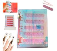 Magnetic Nail Swatches Book, 120/180 Nail Color Display Book, Professional Nails Art Salon Design Display Booklet for Manicurist, Removable Blank NailSample Dis-play Organizer Booklet (120pcs)