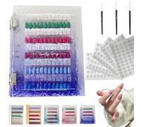 Magnetic Nail Swatches Book, 2025 New 120/180/240 Nail Color Display Book, Magnet Blank Nail Organizer Storage, Nail Art Salon Design Display Booklet for Manicurist (Purple,180Pc)