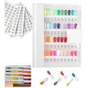 Magnetic Nail Swatches Book, 78/120/160/180/240 Nail Color Display Books Organizer, Nails Art Salon Design Display Booklet for Manicurist,No Need Pasting Glue
