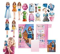 Magnetic Paper Dolls - Cardboard 15.5cm | Princess Doll Set Dress Up Toy