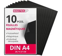 Magnetic Paper Set of 10 SheetsWhiteA4 SizeDIYPrintable with Standard Inkjet PrinterFor Writing Printing or Use as a Magnetic PhotoMag220