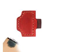 Magnetic Pen Holder Bookmark, Personalized Magnetic Bookmark Pen Holder with Leather Design, Bookmarks with Pens Loop for Students, Office, Bible, Travel (Wine Red)