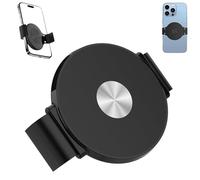 Magnetic Phone Clamp for Car Mount, Metal Phone Clip for All Magnet Car Holder, Secure Fit Smartphone Attach Plate Metal Gadget, for Video Recording Selfie Navigation Live Streaming (Silver)
