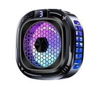 Magnetic Phone Cooler - 10W Magnetic Smartphone Heatsink, 3-Level Rapid Semiconductor Cooling Fan with Digital Temperature Display, Dynamic RGB Lighting, Phone Cooling Fan for Live Streaming