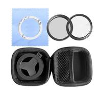 Magnetic Phone CPL Filter Set | Aluminium Alloy, 2,3 in X 2,3 in X 0,8 in | Polarisation Lens For Smartphone Camera, Anti-Glare | 8-Point Filter For Photography