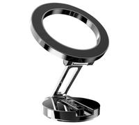 Magnetic Phone Holder Car - Adjustable Foldable Mount, Zinc Alloy Stand, Auto Dashboard Accessory | Handsfree Driving Navigation Video Calling During Travel Ride Sharing Delivery Truck Taxi Use
