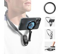 Magnetic Phone Holder Neck Strap Mobile Phone Holder Around Neck Stand for Selfie POV/Vlog Hands Free Neck Support for Video Recording