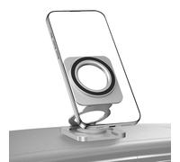 Magnetic Phone Holder Stand - Adjustable Magnetic Cell Phone Stand | Strong Magnet Desktop Holder | 180Degree Rotation Anti-Slip Grip Mount Bracket Portable For Charging Selfie Travel Gym Truck Desk