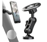 Magnetic Phone Mount, Double Side Mount, 360° Rotation Grip, Gym Phone Holder, Magnetic Phone Grip, Aluminum Alloy Mount, Kitchen Phone Holder, Workout Phone Mount, Rotating Phone Mount, Metal Object