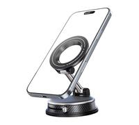 Magnetic Phone Stand - Car Mount Accessory for Driving Safety | Abs Pc Zinc Alloy Silicone with Folding Rotation, Compact Smartphone Bracket, Live Streaming Tool, Trailer and Tractor Compatible