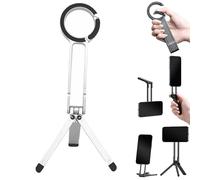 Magnetic Phone Tripod for iPhone, MA38 Portable Phone Holder Mini Tripod for Magsafe, Strong Magnet Quick Mount, Mini Tripods Pocket Cellphone Stand for iPhone Series (White)
