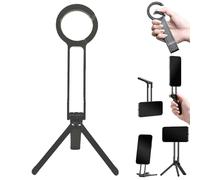 Magnetic Phone Tripod for iPhone, MA38 Portable Phone Holder Mini Tripod for Magsafe, Strong Magnet Quick Mount, Mini Tripods Pocket Cellphone Stand for iPhone Series (Black)