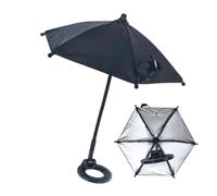 Magnetic Phone Umbrella, Smartphone Sun Shade, 9.65x8.86 Inches Adjustable Clip on Design, Lightweight Foldable Build, Uv Protection Anti-glare Parasol for Outdoor Use, Summer Travel, Watching Videos,