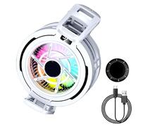 Magnetic phonecooler- Tablet Cooling With RGB Light | Portable phonecoolerFan |Designed To Be Compact And Lightweight, This Magnetic Cell phonecoolerEasily Goes Wherever You Do, Meeting A Variet