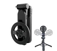 Magnetic Pocket Selfie Stick 4 in 1, Mini Portable Selfie Stick for iPhone, Lightweight Tripod with 360° Adjustable Mount for Travel, Vlogging and Everyday Shooting