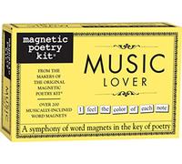 Magnetic Poetry - Kit de poésie magnétique créatif et expressif pour amateur de musique - 200 pièces - Décoratif