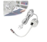 Magnetic Positioning Quilting Light for Sewing Machine,Adjustable Sewing Light Visual Guide with Dot/Straight Line/Crosshair,Hands-Free Red Guide Lines Positioning Tool (Point)