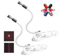 Magnetic Positioning Quilting Light for Sewing Machine, Quilting Guide Light, Sewing Guide Light with Adjustable Dot/Straight Line/Crosshair Projection for Straight Stitching (2PCS-Dot+Line)