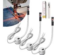 Magnetic Positioning Quilting Light for Sewing Machine, Sewing Light with Adjustable Dot/Straight Line/Crosshair, LED for Sewings Machines Precision Accessorie (Mix*3)